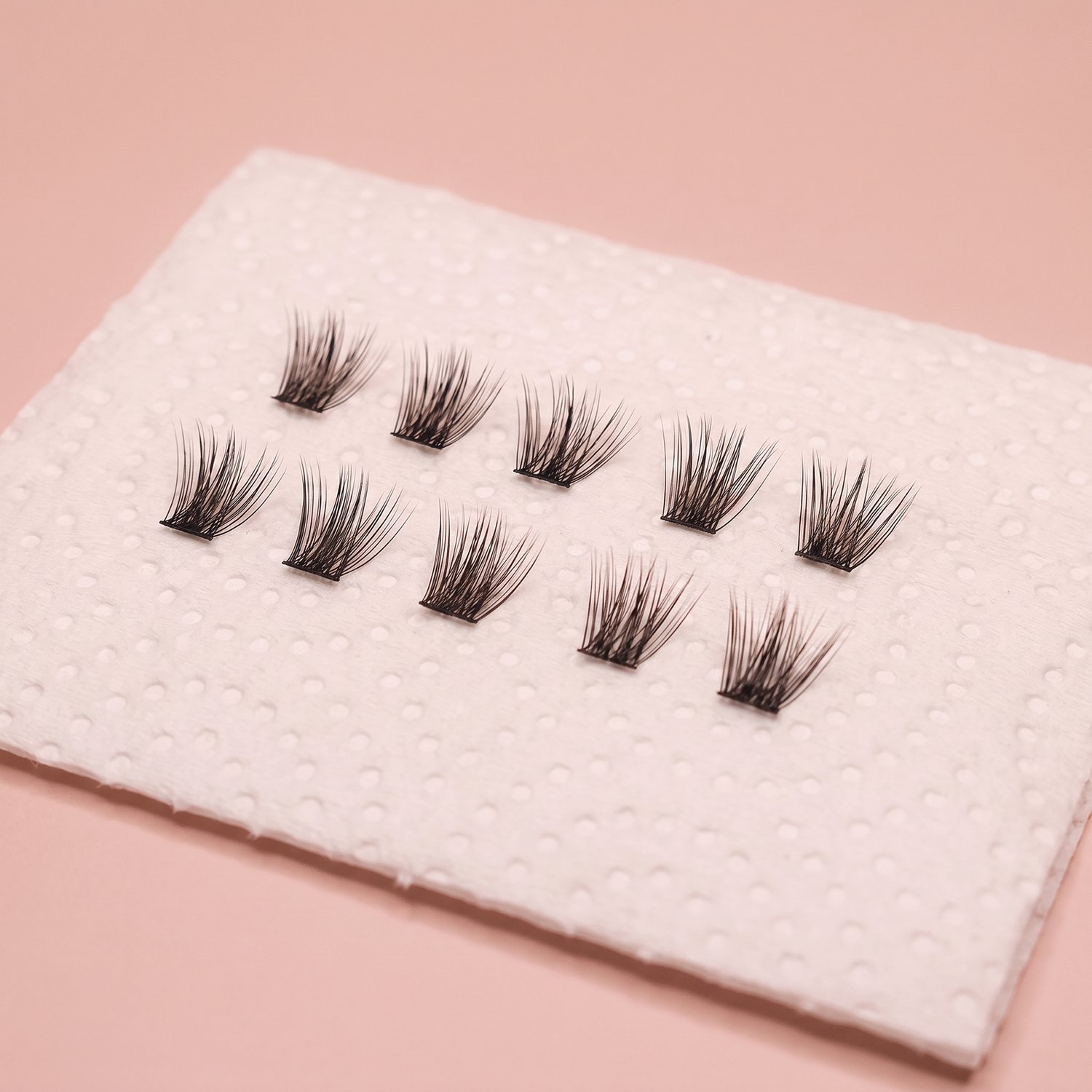 Lash clusters ready for care