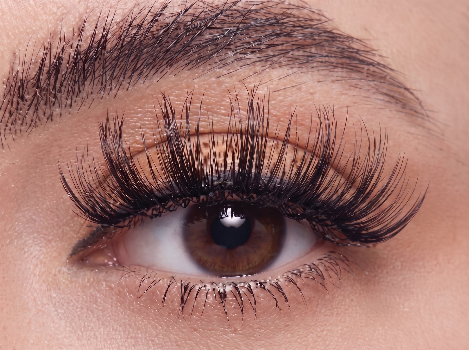 Finished lash set after fusing