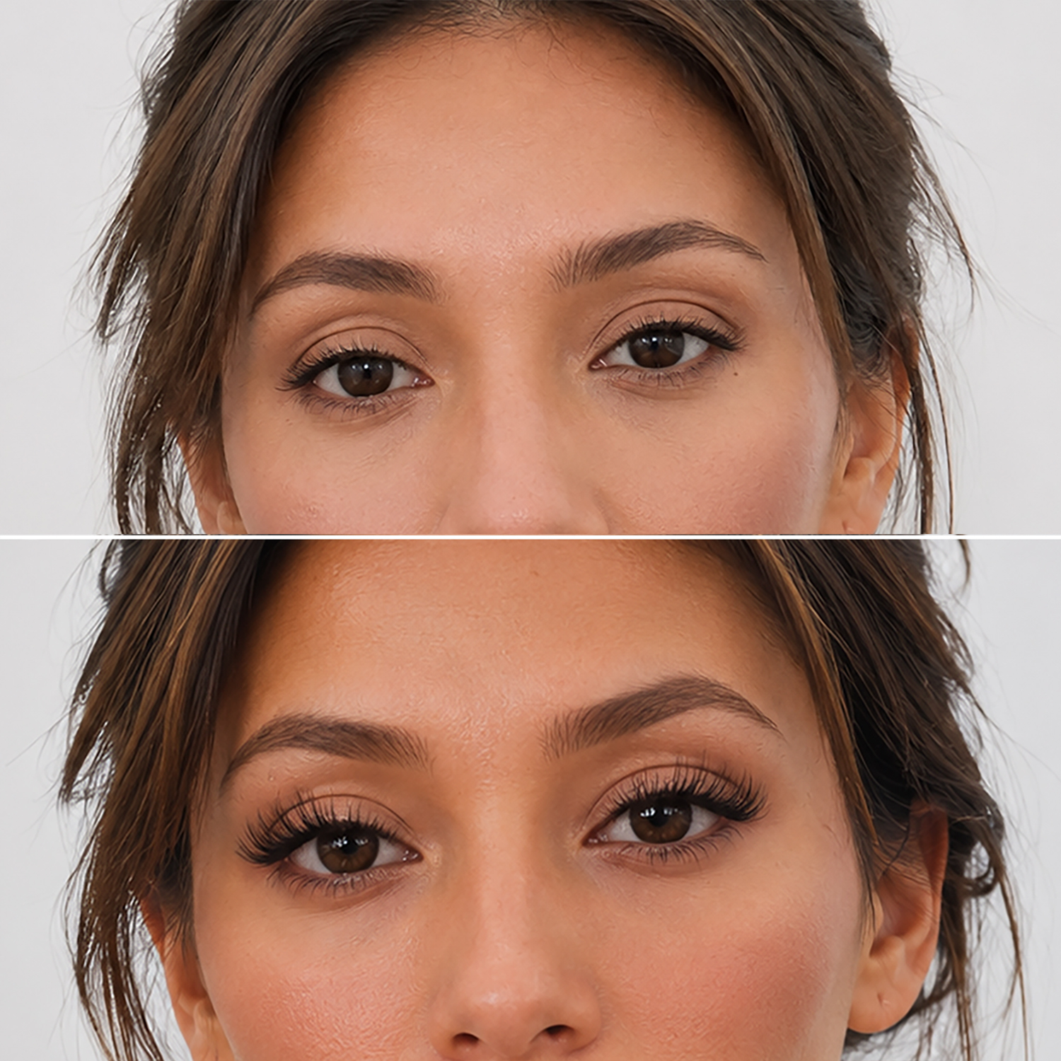 Natural Air lash look before and after