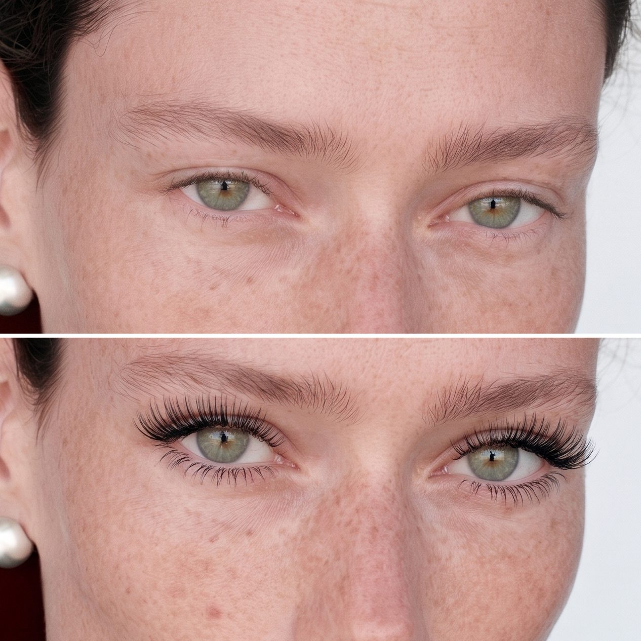 Seoul Classic lash look before and after
