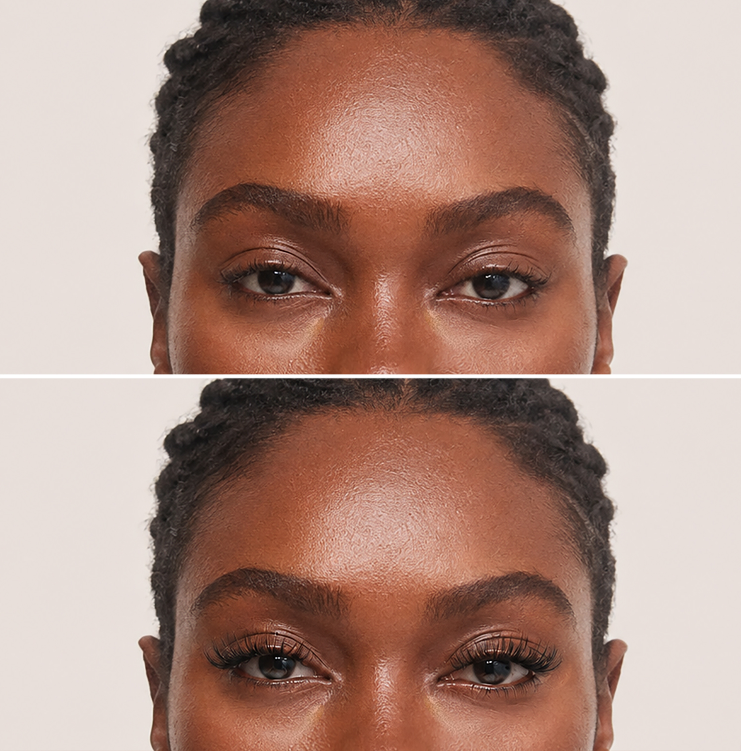 Volume Party lash look before and after